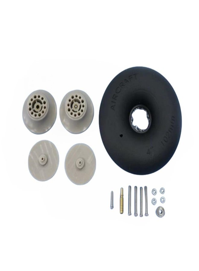 VilogaRC Fixed Wing Model Aircraft Wheel 5 Inches Inflatable PU Wheels Pneumatic Tires Landing Gear Wheel for RC Plane Replacement Parts (2pcs 5.0 Inch/ D127mm) - Image 4